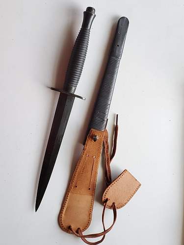 Unusual scabbard for F-S dagger