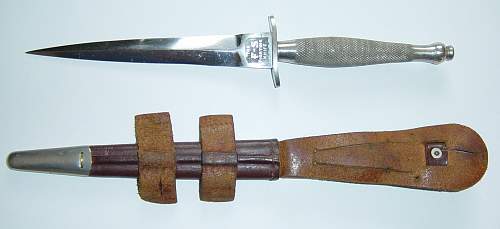 1st pattern &quot;FS&quot; Fighting knife with known history.