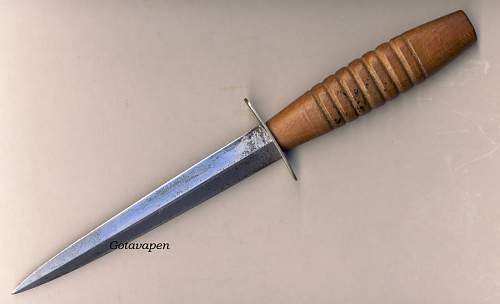 Thoughts on Fat Wood grip fairbairn sykes fighting knife daggers