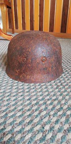 Dug out M38 helmet genuine ?