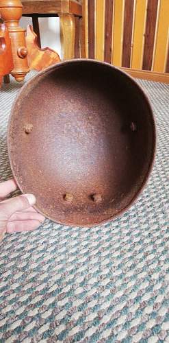 Dug out M38 helmet genuine ?