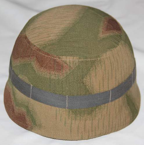 Tan Water Pattern Camouflage M38 Fallschirmjager Helmet Cover for Review