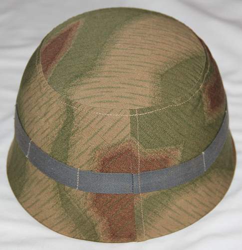 Tan Water Pattern Camouflage M38 Fallschirmjager Helmet Cover for Review