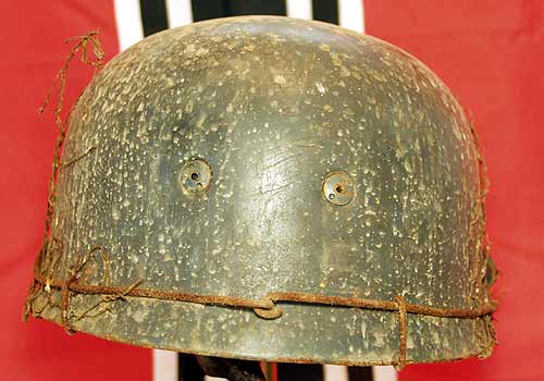 Fake FJ helmet with battlefield damage