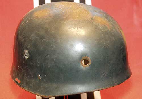 Fake FJ helmet with battlefield damage