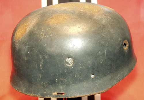 Fake FJ helmet with battlefield damage