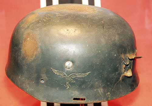 Fake FJ helmet with battlefield damage