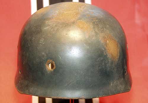Fake FJ helmet with battlefield damage