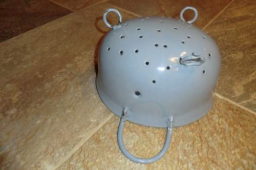 Light blue FJ helmet with a difference.