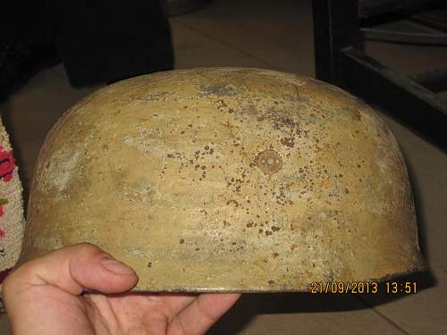 Fallschrimjager helmet found in Crete...