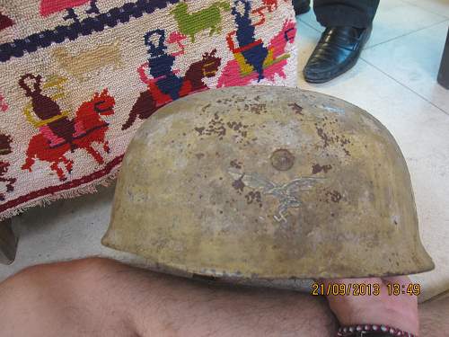 Fallschrimjager helmet found in Crete...