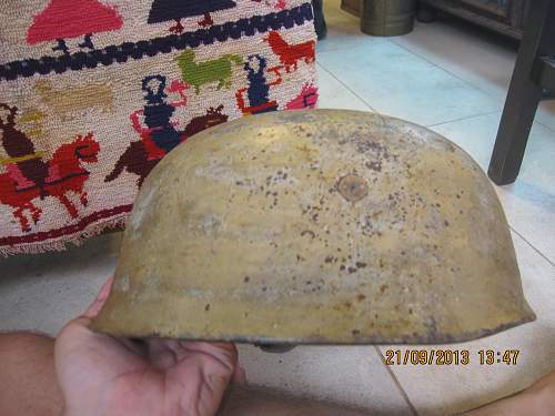 Fallschrimjager helmet found in Crete...