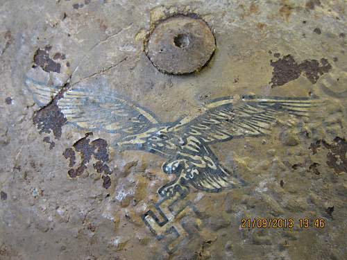 Fallschrimjager helmet found in Crete...