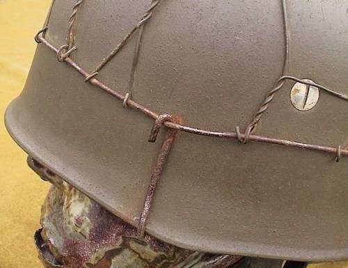 Fallschirmjagers helmet M-38 with chicken wire - eBay
