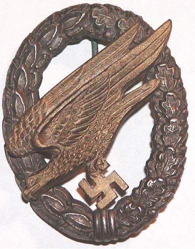 Original Fallschirmjäger badge?