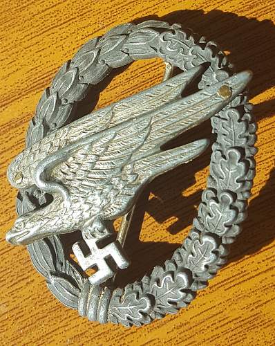 Some Pictures of my Fallschirmschützenabzeichen der Luftwaffe, Luftwaffe Paratrooper's badge