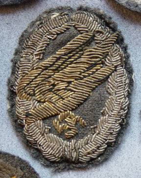 Fallschirmjager Bullion Cloth Qualification Abzeichen (Badge)