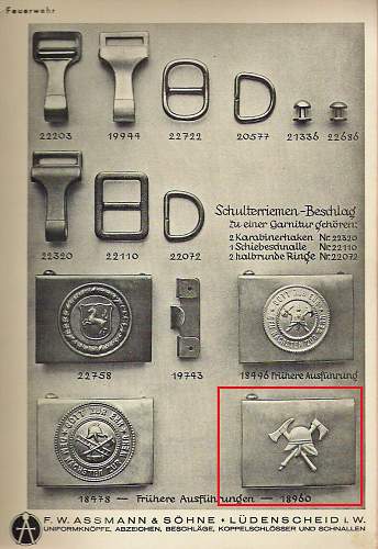 Feuerwehr Buckle. ERA?