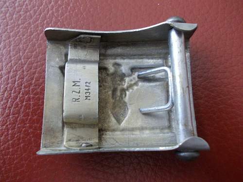 Reichsbahn Buckle question.