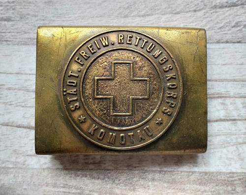 STÄDT. FREIW. RETTUNGSKORPS - KOMOTAU - Belt buckle