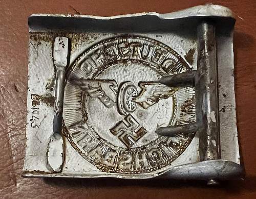 Fake Reichsbahn buckle in steel ?