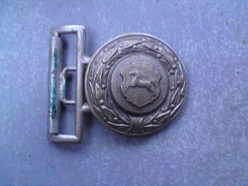 Unknown Feuerwehr officer chrome brass  buckle