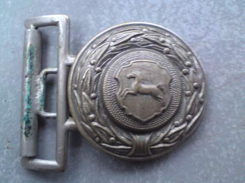 Unknown Feuerwehr officer chrome brass  buckle