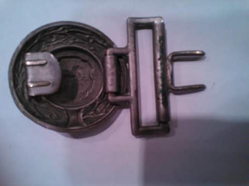 Unknown Feuerwehr officer chrome brass  buckle