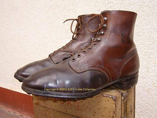 A guide to the German Footwear of WW2:(1) 1945-dated M37 Low Boot