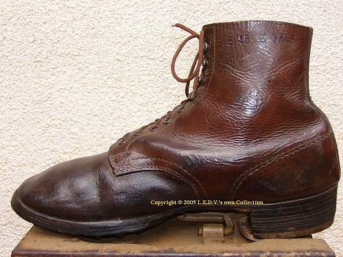 A guide to the German Footwear of WW2:(1) 1945-dated M37 Low Boot