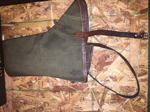 SS L3/48 1943 RZM Größe II Gaiters/Leggings Gebirgsjäger?