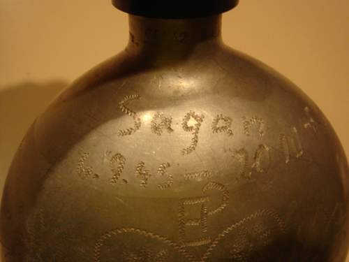 Pow engraved canteen