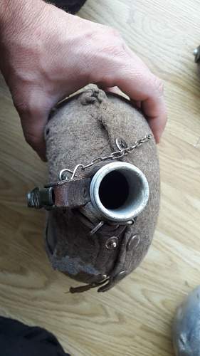 Strange large sized german canteen