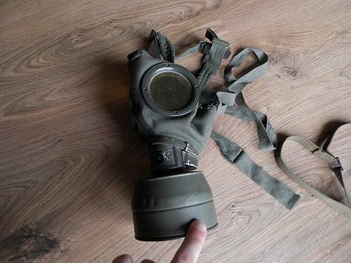german gasmask and container
