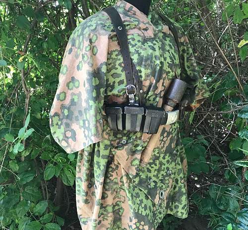 SS oak-leaf &quot;A&quot; camouflage m31 quarter shelter/poncho