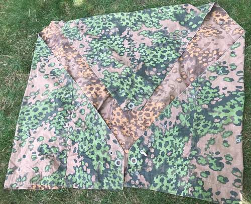 SS oak-leaf &quot;A&quot; camouflage m31 quarter shelter/poncho