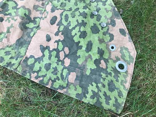 SS oak-leaf &quot;A&quot; camouflage m31 quarter shelter/poncho