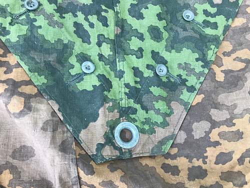 SS oak-leaf &quot;A&quot; camouflage m31 quarter shelter/poncho