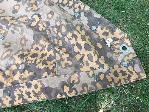 SS oak-leaf &quot;A&quot; camouflage m31 quarter shelter/poncho