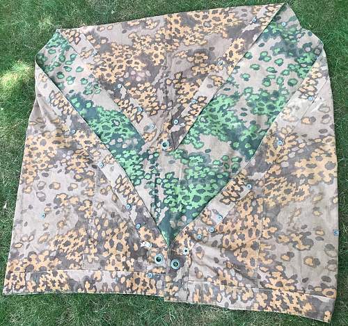 SS oak-leaf &quot;A&quot; camouflage m31 quarter shelter/poncho