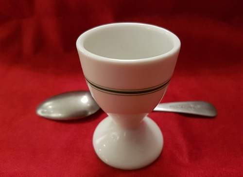 Marine egg cup and spoon