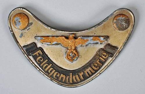 Feldgendarmerie gorget