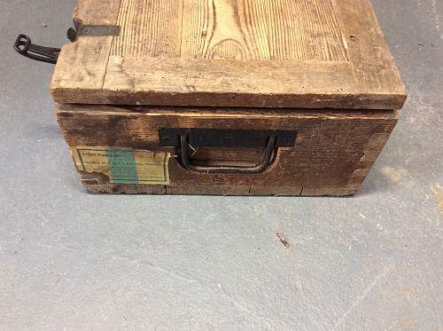 Wooden ammo box