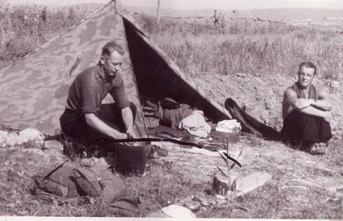 M31 Zeltbahn in use (period photos)