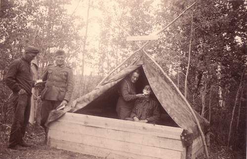 M31 Zeltbahn in use (period photos)