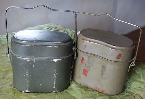 Steel and aluminium mess kit