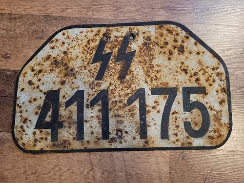 SS license plate, genuine or not?