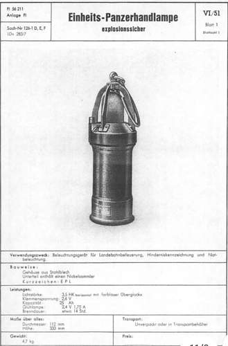 Panzerhandlampe - Armored Hand Torch