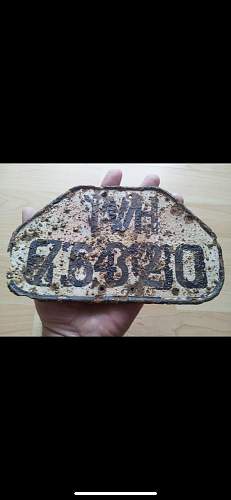 WW2 : Wehrmacht License plate