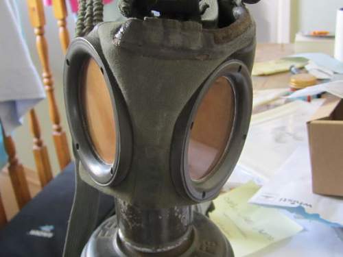 Humble German Gas Mask and Tin..